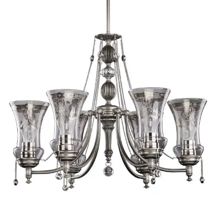 Casa Padrino Luxus Barock Kristall Kronleuchter Silber Ø 60 x H. 65 cm - Prunkvoller Wohnzimmer Kronleuchter im Barockstil - Edel & Prunkvoll Beliebt