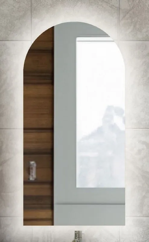 Highlight Casa Padrino Luxus Badezimmer Spiegel 60 x 3 x H. 120 cm - Wandspiegel mit LED Hintergrundbeleuchtung - Badezimmer Möbel - Badezimmer Accessoires - Luxus Möbel