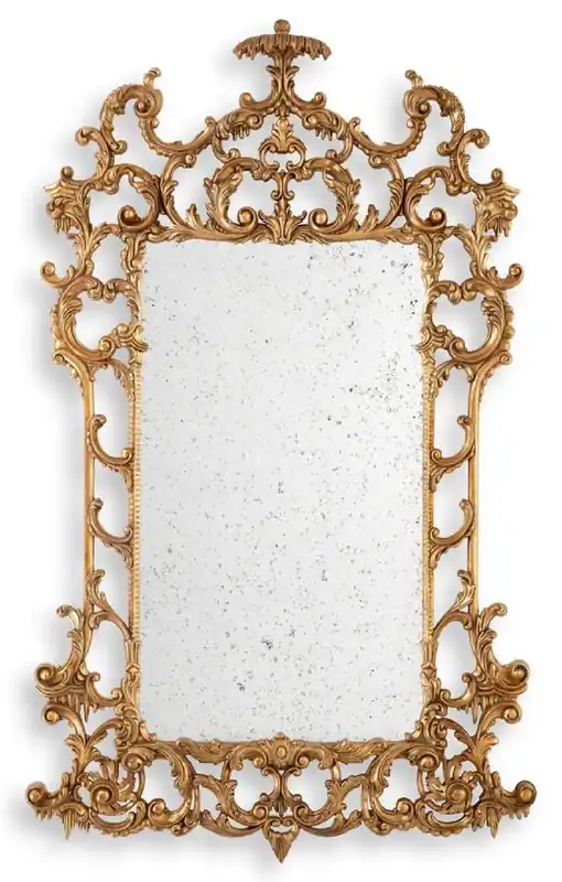 Direkt Vom Hersteller Casa Padrino Luxus Barock Spiegel Antik Gold - Prunkvoller Barockstil Wandspiegel mit antikem Spiegelglas - Luxus Möbel im Barockstil - Prunkvolle Barock Möbel - Edel & Prunkvoll