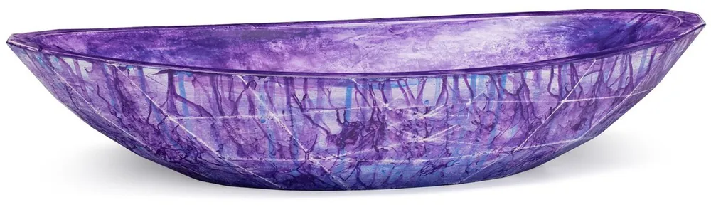 Knallerangebot Casa Padrino Luxus Waschbecken Schale Lila / Blau 60,9 x 29,7 x H. 11,9 cm - Handgefertigtes Beton Waschbecken - Badezimmer Accessoires - Luxus Badezimmer Zubehör