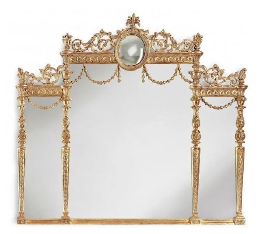 Casa Padrino Luxus Barock Spiegel Gold - Italienischer Barockstil Wandspiegel - Prunkvolle Luxus Möbel im Barockstil - Barock Möbel - Luxus Qualität - Made in Italy Jetzt Bestellen