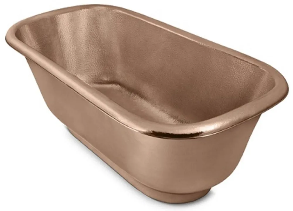 Casa Padrino Luxus Jugendstil Kupfer Badewanne 167,6 x 83,8 x H. 61 cm - Freistehende Retro Badewanne - Rustikale Kupfer Badezimmer Möbel Begrenztes Angebot