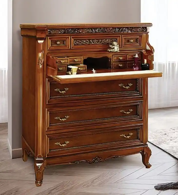 Günstig Casa Padrino Luxus Barock Kommode Braun / Creme / Messing - Prunkvolle Barockstil Schlafzimmer Kommode - Luxus Schlafzimmer Möbel im Barockstil - Barock Schlafzimmer Möbel