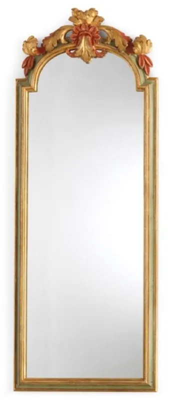 Heißes Angebot Casa Padrino Luxus Barock Spiegel Antik Gold / Grün / Rot - Prunkvoller Massivholz Barockstil Wandspiegel - Luxus Möbel im Barockstil - Barock Möbel - Made in Italy