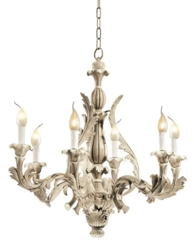 Casa Padrino Luxus Barock Kronleuchter Antik Grau Ø 74 x H. 69 cm - Prunkvoller Barockstil Wohnzimmer Kronleuchter - Edel & Prunkvoll - Luxus Qualität - Made in Italy Jetzt Kaufen