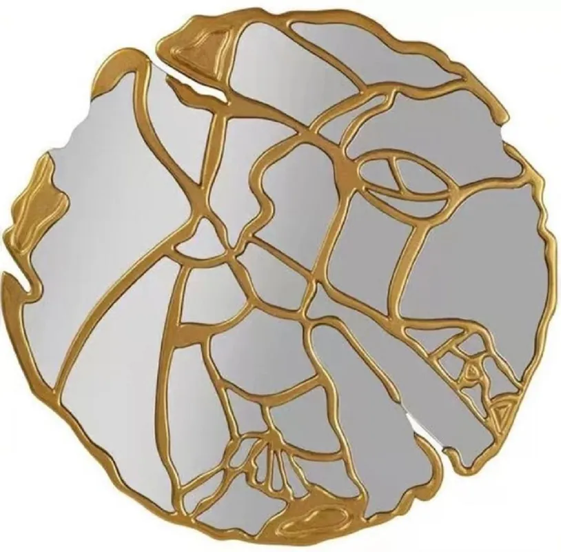 Meistverkauft Casa Padrino Luxus Spiegel Gold Ø 120 cm - Runder Wohnzimmer Wandspiegel - Garderoben Spiegel - Schlafzimmer Spiegel - Luxus Kollektion