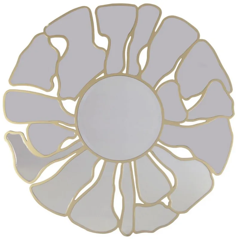 Kracherpreis Casa Padrino Luxus Spiegel Gold Ø 92 cm - Runder Wohnzimmer Wandspiegel - Garderoben Spiegel - Schlafzimmer Spiegel - Luxus Kollektion
