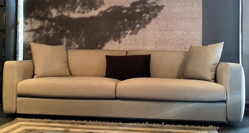 Casa Padrino Luxus Sofa Grau 240 x 85 x H. 82 cm - Wohnzimmer Sofa - Hotel Sofa - Wohnzimmer Möbel - Hotel Möbel - Luxus Möbel Schneller Versand