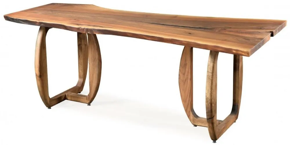 Bestpreis Casa Padrino Luxus Massivholz Esstisch Braun 200 x 100 x H. 76 cm - Küchentisch aus massivem Walnussholz - Esszimmer Möbel - Massivholz Möbel - Luxus Möbel