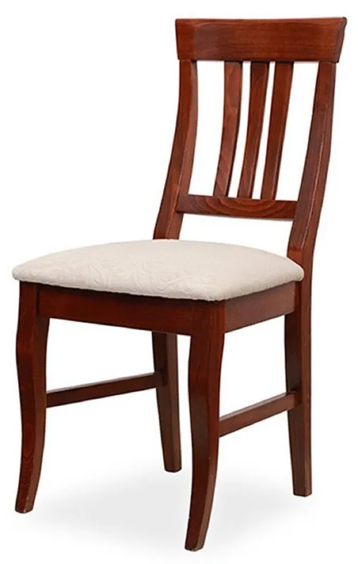 Ausverkauf Casa Padrino Biedermeier Esszimmer Stuhl Hellgrau / Dunkelbraun 43 x 52 x H. 96 cm - Massivholz Küchen Stuhl - Massivholz Esszimmer Möbel - Biedermeier Esszimmer Möbel