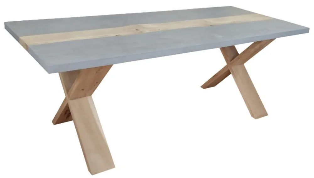Neuheit Casa Padrino Landhausstil Esstisch Grau / Naturfarben 240 x 100 x H. 78 cm - Landhausstil Küchentisch - Landhausstil Gartentisch - Landhausstil Esszimmer & Garten Möbel