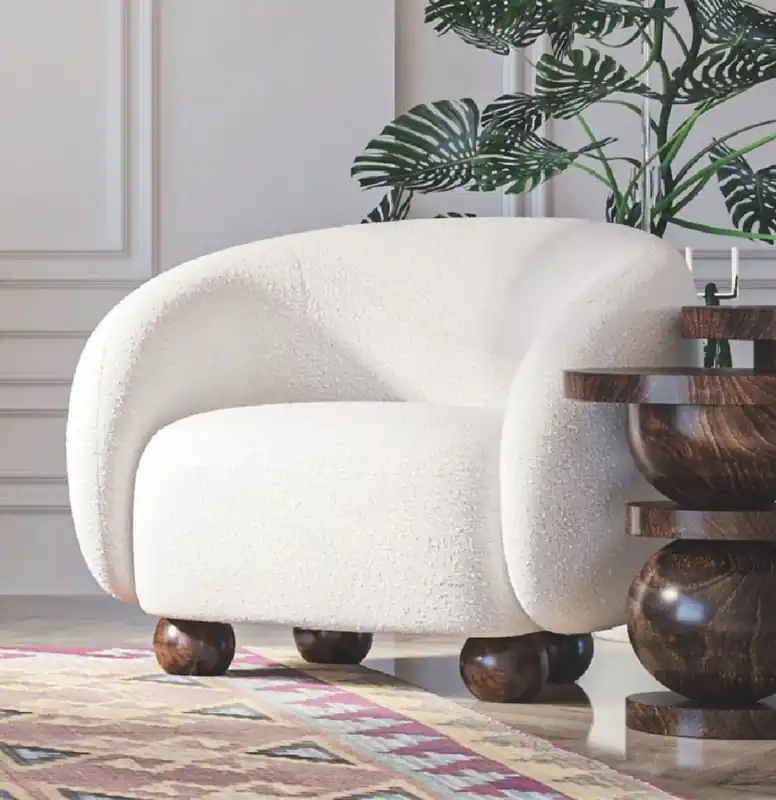 Garantierte Lieferung Casa Padrino Luxus Sessel Weiß / Dunkelbraun 90 x 90 x H. 72 cm - Wohnzimmer Sessel - Hotel Sessel - Wohnzimmer Möbel - Hotel Möbel - Luxus Möbel