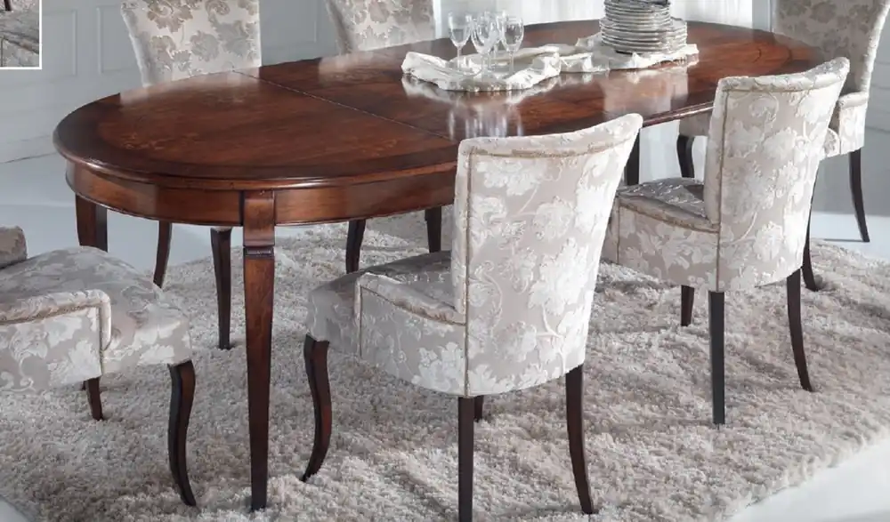Sichere Zahlung Casa Padrino Luxus Barock Esstisch Dunkelbraun Intarsien - Ovaler ausziehbarer Massivholz Esszimmertisch im Barockstil - Barock Esszimmer Möbel - Luxus Qualität - Made in Italy