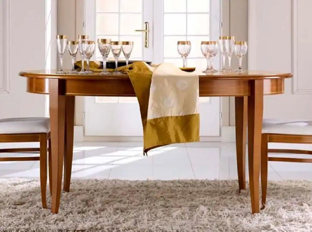 Knallerangebot Casa Padrino Luxus Biedermeier Esstisch Braun - Ovaler ausziehbarer Massivholz Esszimmertisch - Biedermeier Esszimmer Möbel - Luxus Qualität - Made in Italy