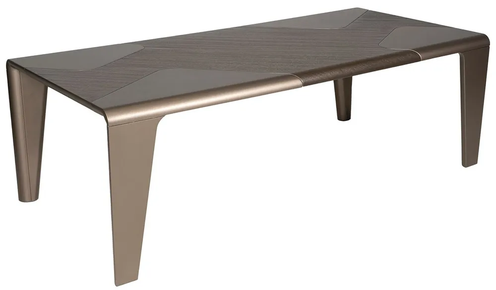 Nur Für Kurze Zeit Casa Padrino Luxus Esstisch Dunkelbraun / Bronze 235 x 110 x H. 77 cm - Rechteckiger Esszimmertisch - Esszimmer Möbel - Hotel Möbel - Luxus Möbel - Luxus Qualität