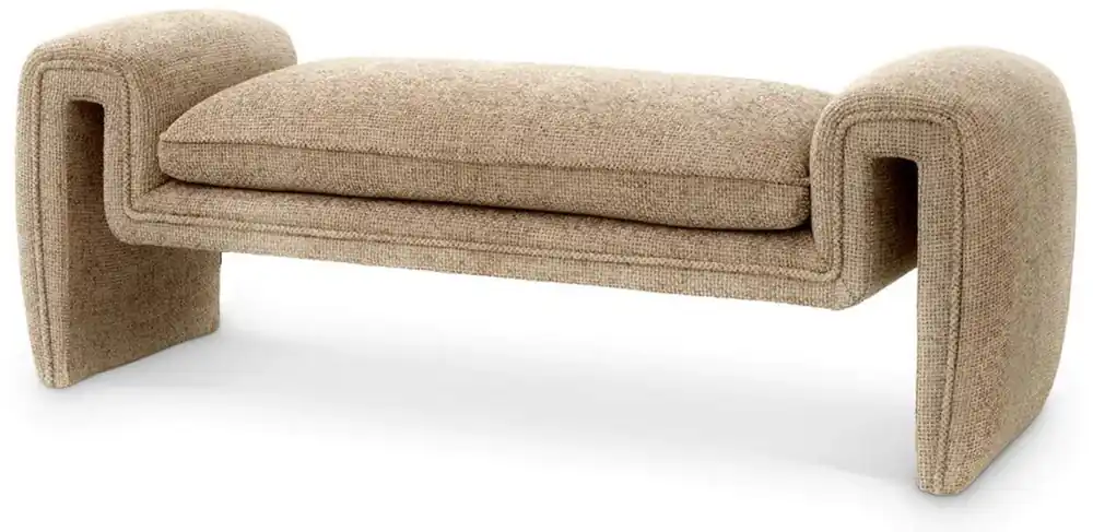 Top-Preis Casa Padrino Luxus Sitzbank Sandfarben 144 cm - Luxus Qualität