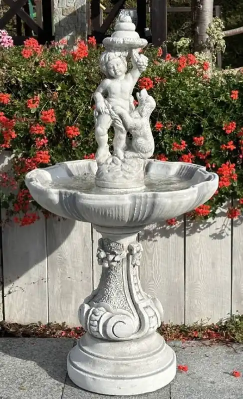 Solange Der Vorrat Reicht Casa Padrino Barock Springbrunnen Grau Ø 73 x H. 139 cm