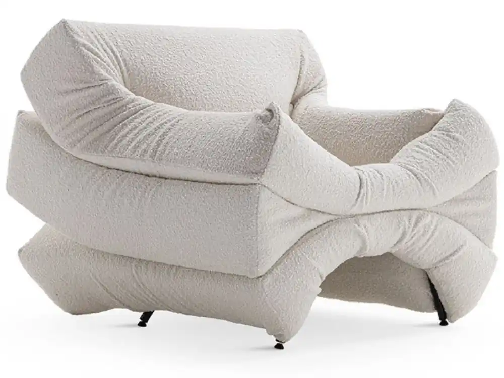 Neuheit Casa Padrino Luxus Designer Sessel Creme / Schwarz - Made in Italy