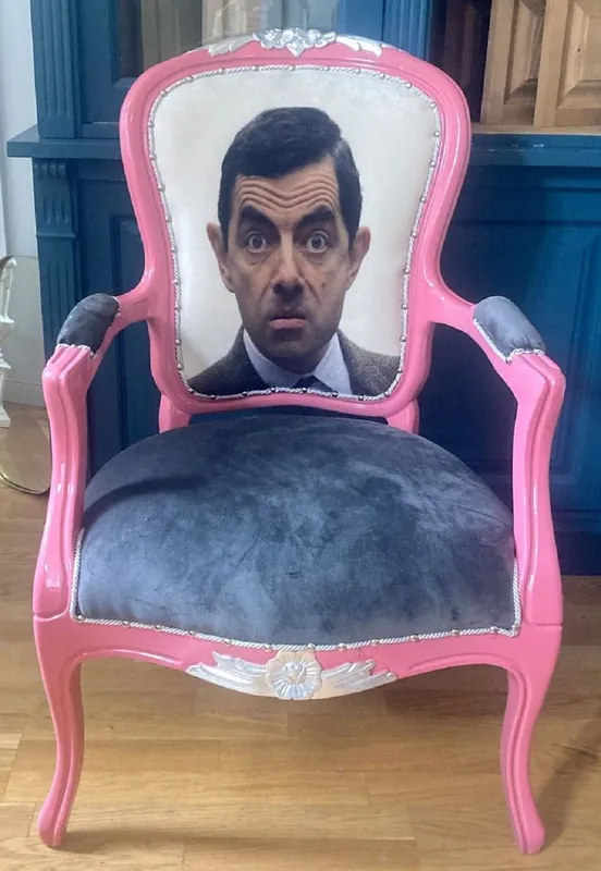 Nur Für Kurze Zeit Casa Padrino Luxus Barock Salon Stuhl Face Grau / Rosa / Silber
