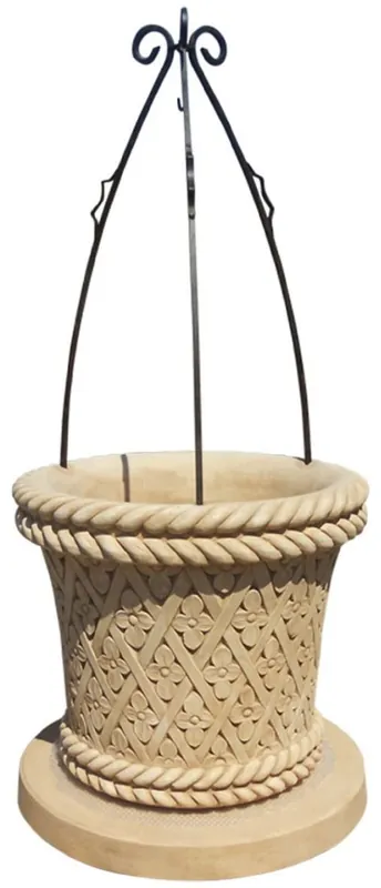 Casa Padrino Jugendstil Gartenbrunnen Beige / Schwarz Ø 80 x H. 170 cm Nur Für Kurze Zeit