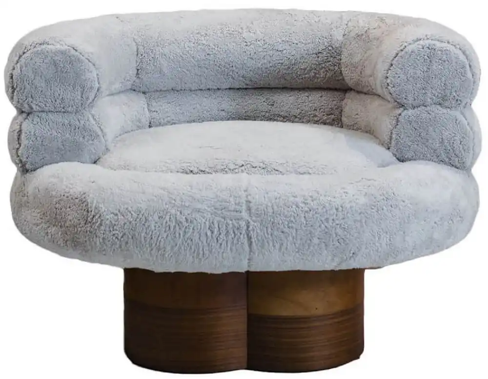 Kracherpreis Casa Padrino Luxus Wohnzimmer Sessel Grau / Braun 100 cm