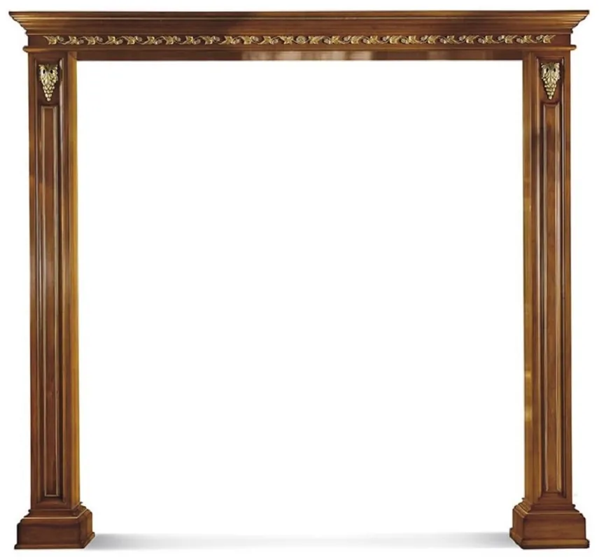 Neue Kollektion Casa Padrino Luxus Barock Doppel Türrahmen Braun / Gold 271,5 x H. 248 cm - Made in Italy