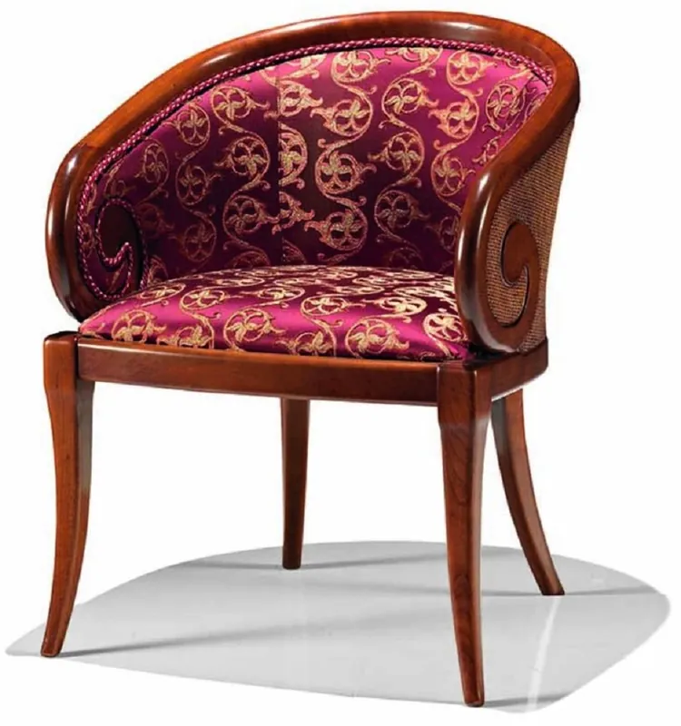 Casa Padrino Luxus Barock Sessel Lila / Braun - Made in Italy Top-Angebot