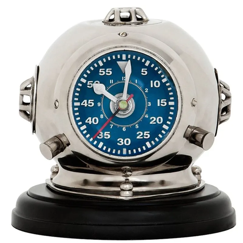 Top-Angebot Casa Padrino designer watch dive helmet on base 18 x H. 19 cm - luxury table clock