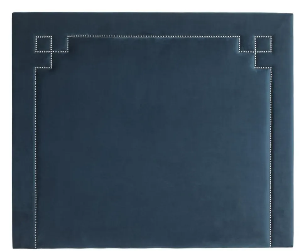 Jetzt Kaufen Casa Padrino designer bed headboard blue 180 x H. 150 cm - luxury bedroom furniture