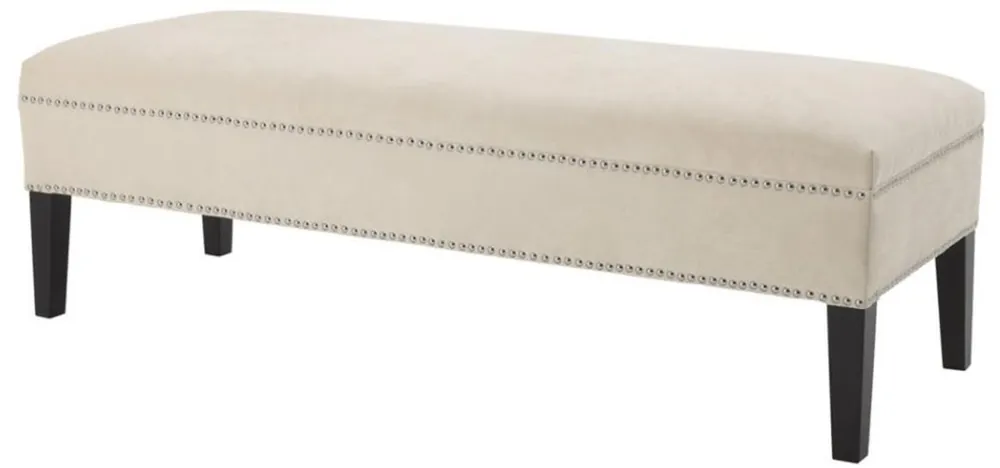 Direktkauf Casa Padrino luxury seat bench natural color 140 x 50 x H. 45 cm - designer furniture