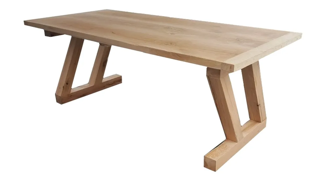 Casa Padrino Luxury solid wood dining table - oak - 200 cm x 100 cm x H78 cm - Heavy construction Top-Preis