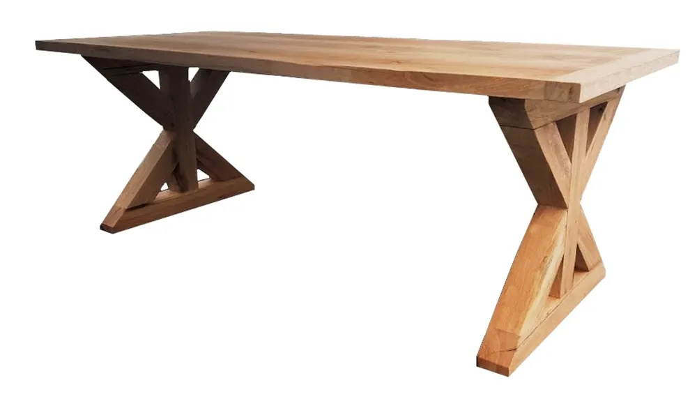 Casa Padrino Luxury solid wood dining table - oak - 200 cm x 100 cm x H78 cm - Heavy construction Ausverkauf