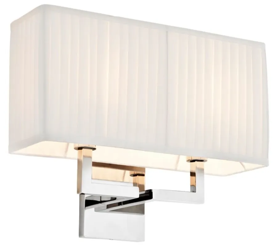 Casa Padrino designer wall light silver 36 x 13,5 x H. 27 cm - luxury collection Letzte Chance