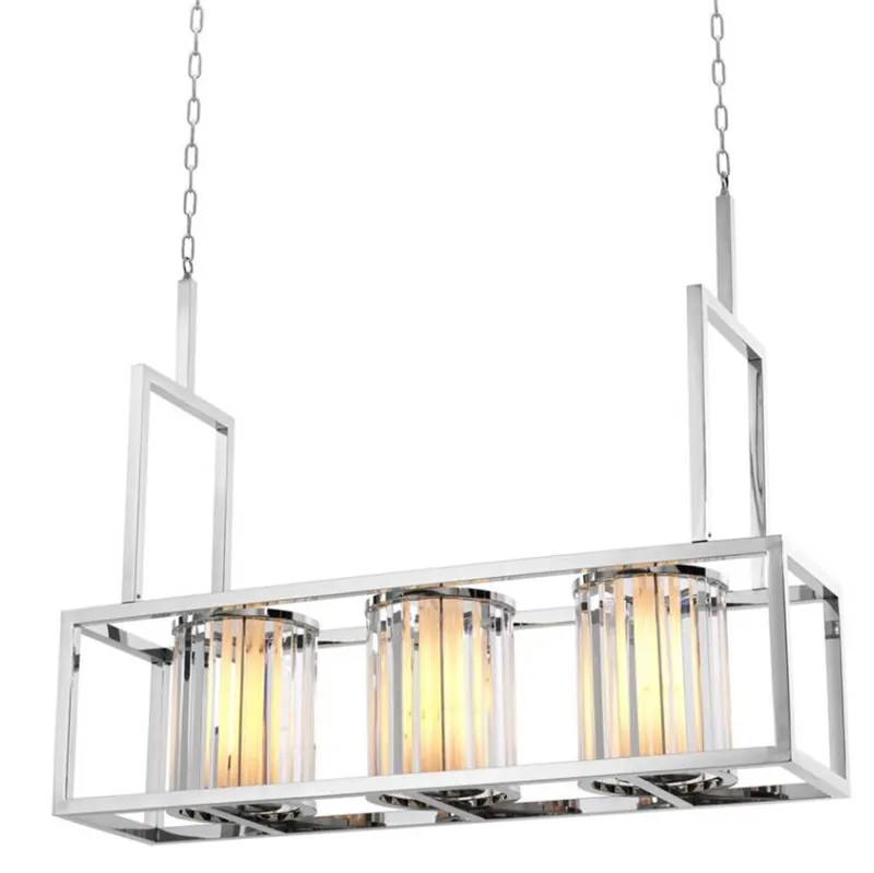 Casa Padrino luxury chandelier silver 120 x 32 x H. 98 cm - hotel restaurant furniture Ausverkauf