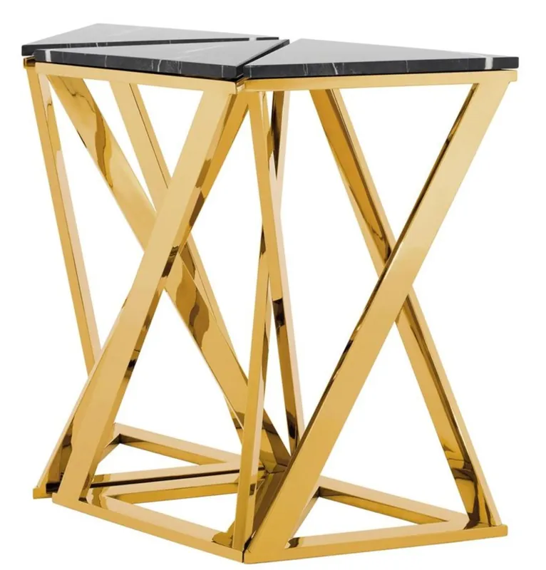 Casa Padrino designer console set of 3 gold 95 x 41 x H. 80,5 cm - luxury collection Markenware