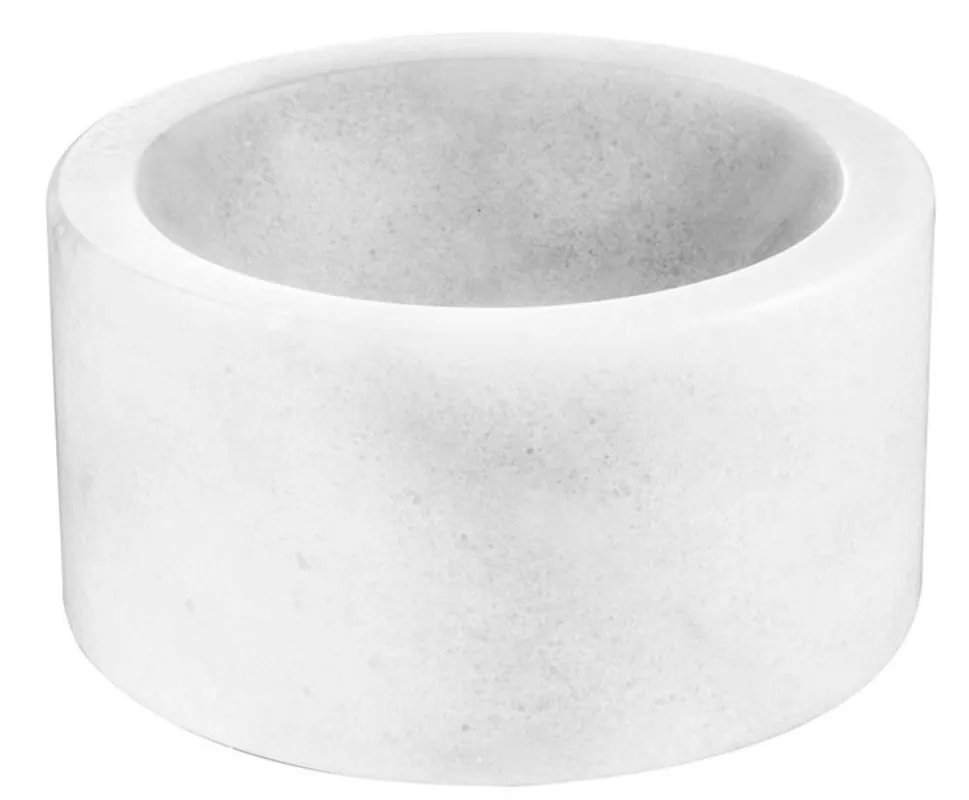 Angebot Casa Padrino designer marble bowl white 15 x H. 8 cm - luxury collection