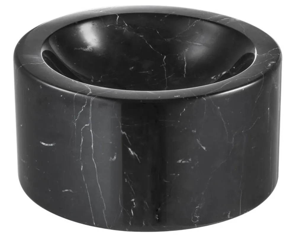 Casa Padrino designer marble bowl black 15 x H. 8 cm - luxury collection Neue Kollektion