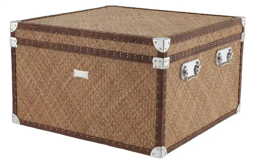 Kracherpreis Casa Padrino luxury couch table in vintage suitcase design 85 x 85 x H. 51 cm - designer furniture