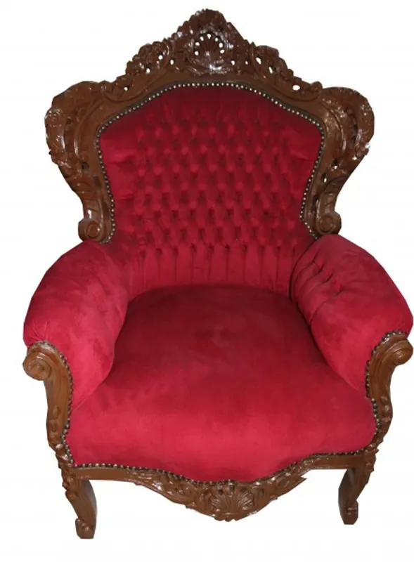 Casa Padrino Baroque Chair King Bordeaux / Brown 85 x 85 x H. 120 cm - Limited Edition Günstig