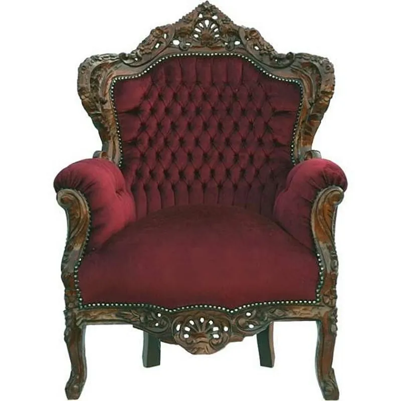 Top-Angebot Casa Padrino Baroque Armchair King Bordeaux / Brown 85 x 85 x H. 120 cm - Antique style armchair