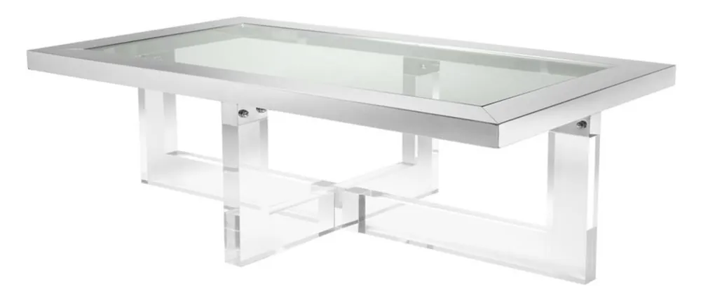 Casa Padrino luxury couch table 140 x 80,5 x H. 43 cm - designer living room table Garantierte Lieferung