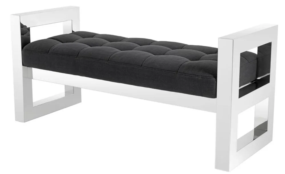 Direkt Vom Hersteller Casa Padrino luxury living room seat bench 128 x 48 x H. 58.5 cm - luxury hotel collection