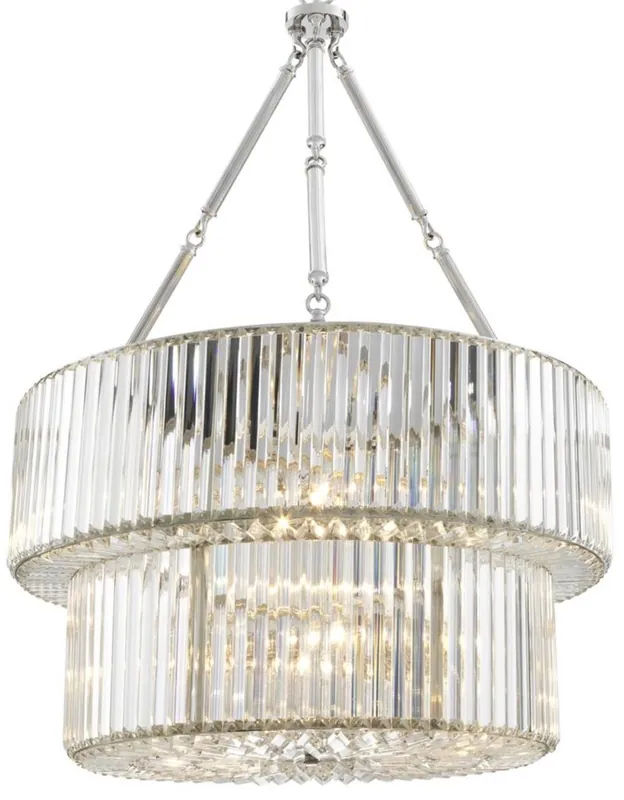 Casa Padrino luxury chandelier silver 67 x H. 90 cm - luxury hotel collection Neue Kollektion