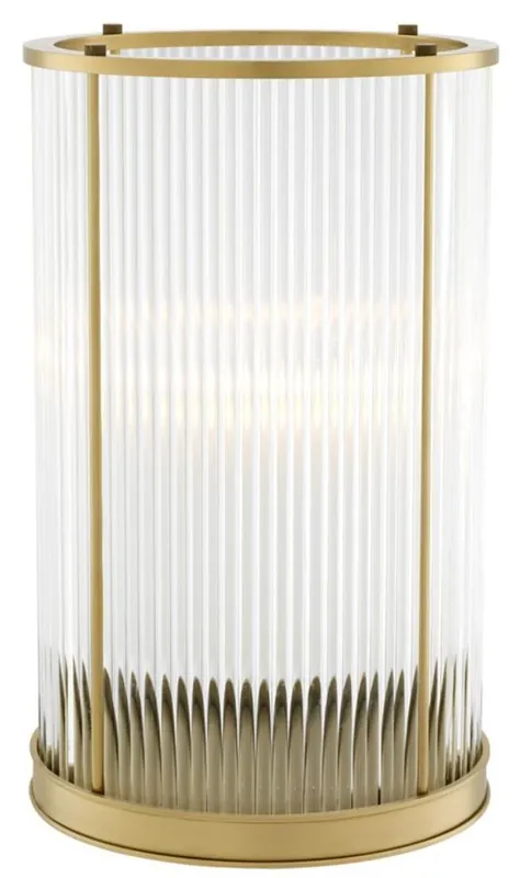 Bestseller Casa Padrino Candle Holder Antique Brass 23 x H. 37,5 cm - Luxury Living Room Accessories