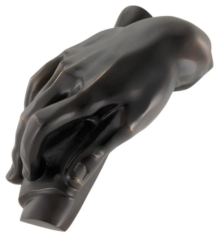 Casa Padrino Designer Decoration Object Hands Antique Bronze 28 x 15 x H. 11 cm - Luxury Collection Schnäppchen