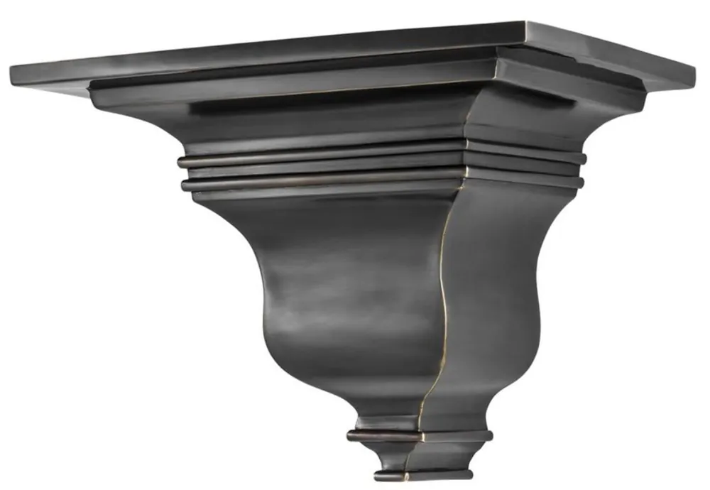 Casa Padrino luxury brass wall console bronze 34 x 25 x H. 25 cm - Art Deco Furniture Ausverkauf