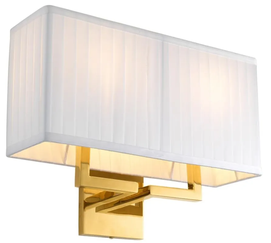 Rabatt Casa Padrino luxury wall light gold 36 x 13,5 x H. 27 cm - Living Room Wall Lamp