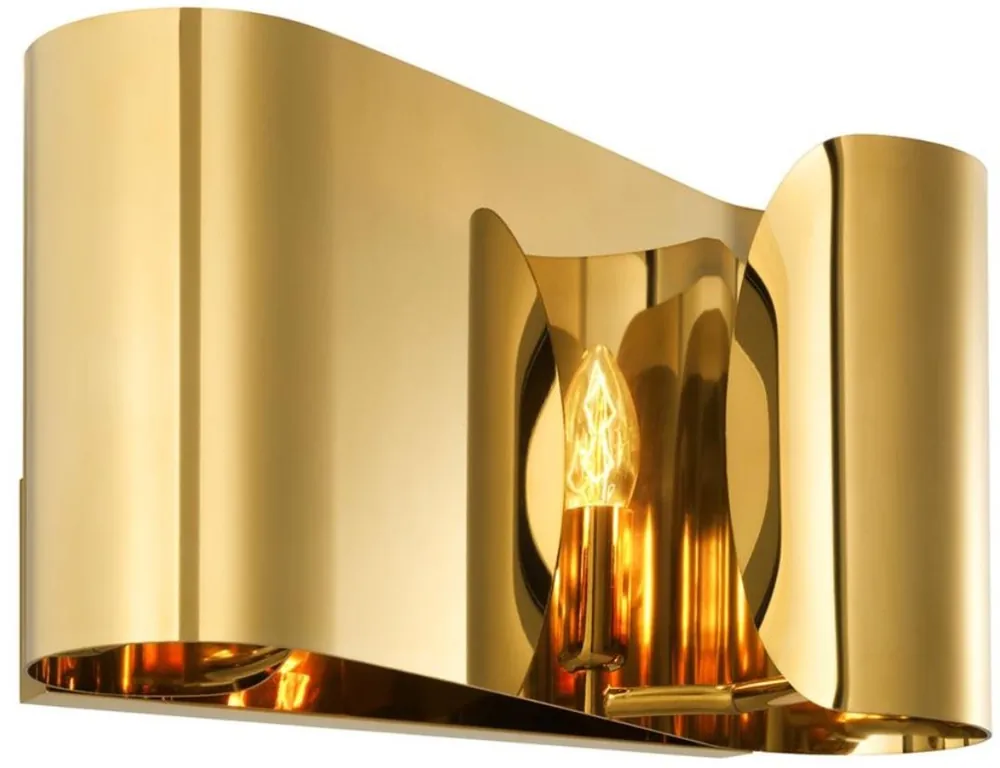 Knallerangebot Casa Padrino luxury living room wall light gold 38 x 11 x H. 21 cm - designer hotel restaurant wall lamp