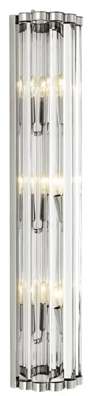 Neu Im Sortiment Casa Padrino luxury wall lamp silver 15 x 11 x H. 75 cm - hotel restaurant wall light