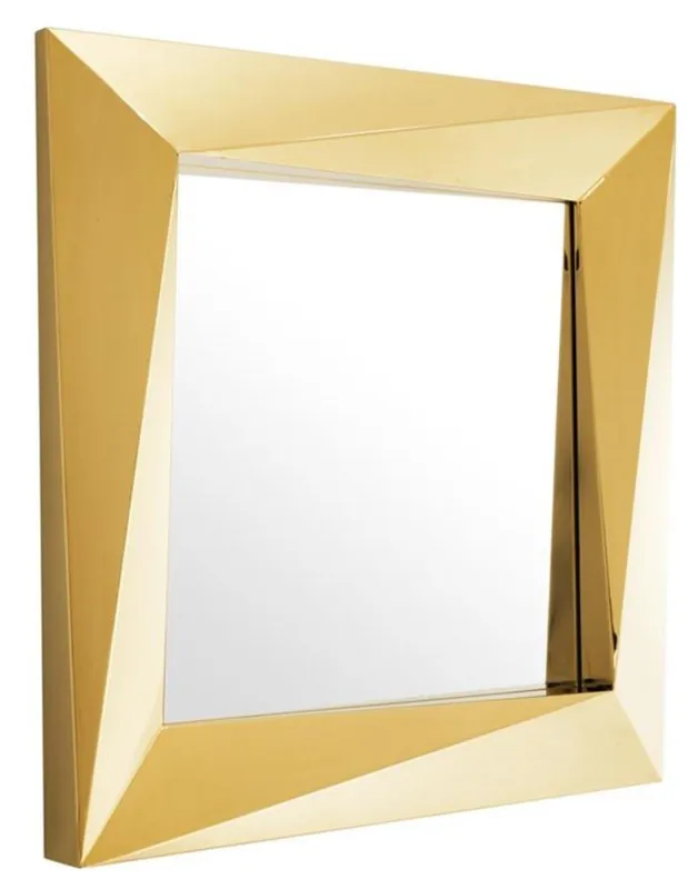 Günstig Casa Padrino luxury mirror / wall mirror gold 100 x H. 100 cm - luxury quality